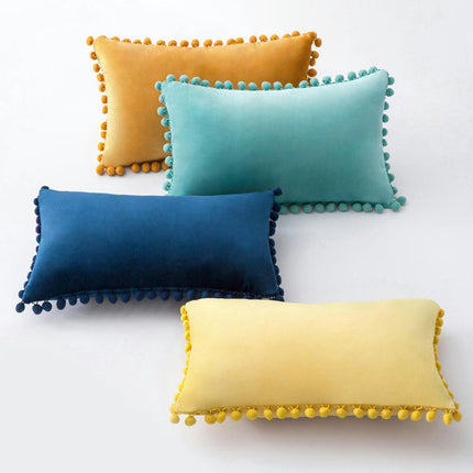 Decorative Throw Pillow Covers Set of 2,Soft Velvet Cushion Covers for Livingroom Bedroom Home Decor-A 1