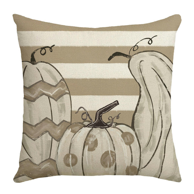 Pumpkin Throw Pillow Cover Autumn Farmhouse Cushion Case Decoration for Sofa Home Couch