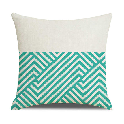 Geometry Throw Pillow Covers Cases Square Decorative Cushion Covers Pillowcase Cushion Case for Sofa-A