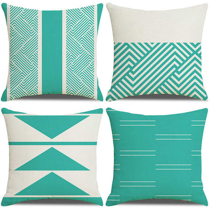 Geometry Throw Pillow Covers Cases Square Decorative Cushion Covers Pillowcase Cushion Case for Sofa-A