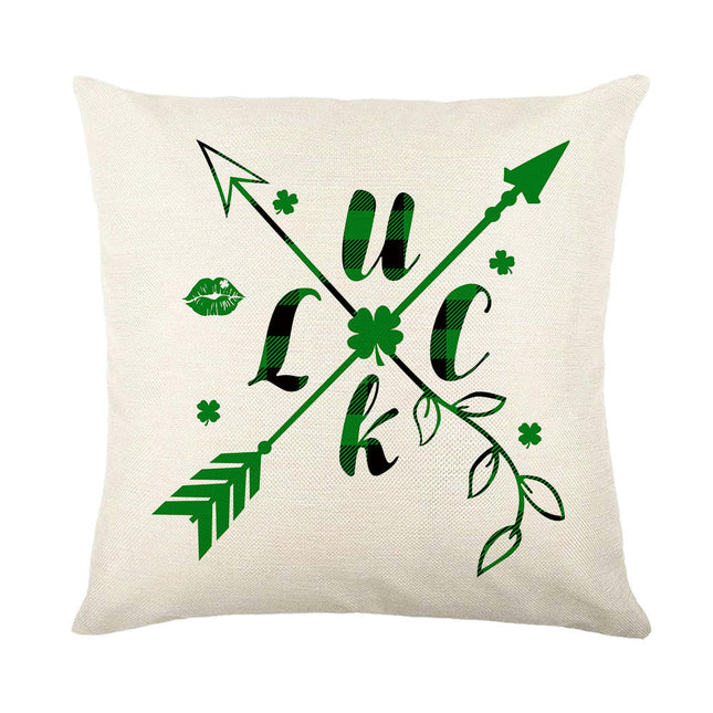 St Patricks Day Throw Pillow Covers Lucky Clover Throw Pillow Cover Cushion Covers Pillow Cases for Home