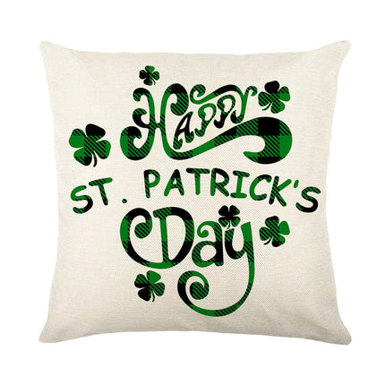 St Patricks Day Throw Pillow Covers Lucky Clover Throw Pillow Cover Cushion Covers Pillow Cases for Home