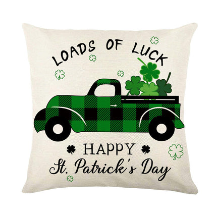 St Patricks Day Throw Pillow Covers Lucky Clover Throw Pillow Cover Cushion Covers Pillow Cases for Home