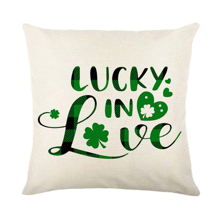 St Patricks Day Throw Pillow Covers Lucky Clover Throw Pillow Cover Cushion Covers Pillow Cases for Home
