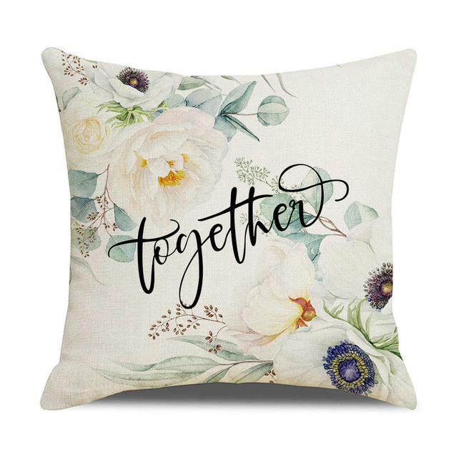 Outdoor Decorative Throw Pillowcase Flower Throw Pillow Covers for Home Couch Sofa Decor