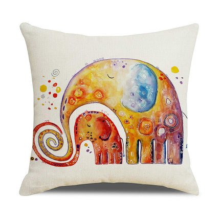 Outdoor Decorative Throw Pillowcase Cartoon Animals Throw Pillow Covers for Home Couch Sofa Decor