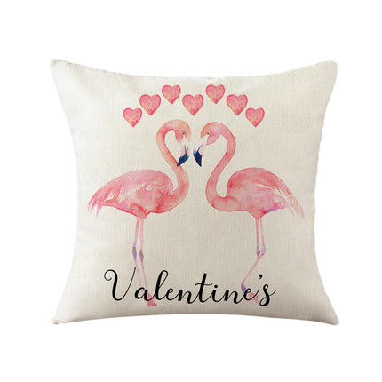Valentines Day Throw Pillow Covers Love Hearts Decorative Pillowcase Cushion Covers Soft Pillow Cases-A1