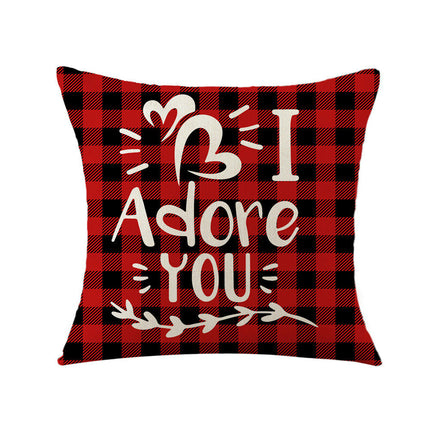 Valentine's Day Pillowcase Soft Throw Pillow Covers Modern Pillows Case Decorative for Home Sofa Couch