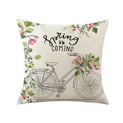 Floral Decorative Throw Pillow Covers Spring Flower Pillows Case Outdoor Cushion Covers for Sofa Home Decor-A