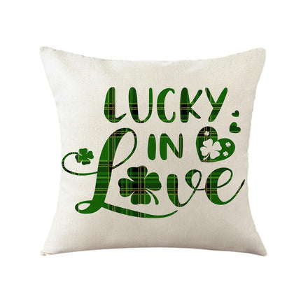 St. Patrick's Day Decorative Throw Pillow Covers Flower Outdoor Cushion Covers for Sofa Home Decor