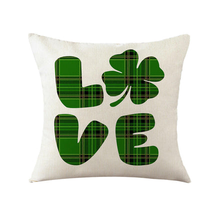 St. Patrick's Day Decorative Throw Pillow Covers Flower Outdoor Cushion Covers for Sofa Home Decor