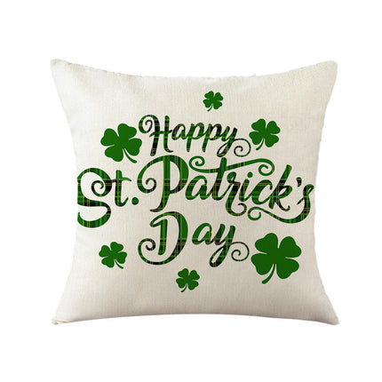 St. Patrick's Day Decorative Throw Pillow Covers Flower Outdoor Cushion Covers for Sofa Home Decor