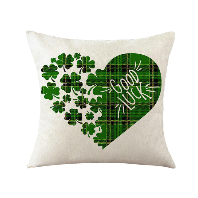 St. Patrick's Day Decorative Throw Pillow Covers Flower Outdoor Cushion Covers for Sofa Home Decor