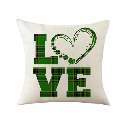 St. Patrick's Day Decorative Throw Pillow Covers Flower Outdoor Cushion Covers for Sofa Home Decor