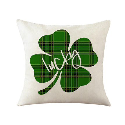 St. Patrick's Day Decorative Throw Pillow Covers Flower Outdoor Cushion Covers for Sofa Home Decor
