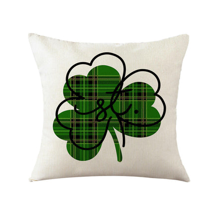 St. Patrick's Day Decorative Throw Pillow Covers Flower Outdoor Cushion Covers for Sofa Home Decor
