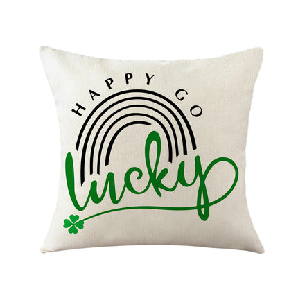 St. Patrick's Day Decorative Throw Pillow Covers Flower Outdoor Cushion Covers for Sofa Home Decor-A