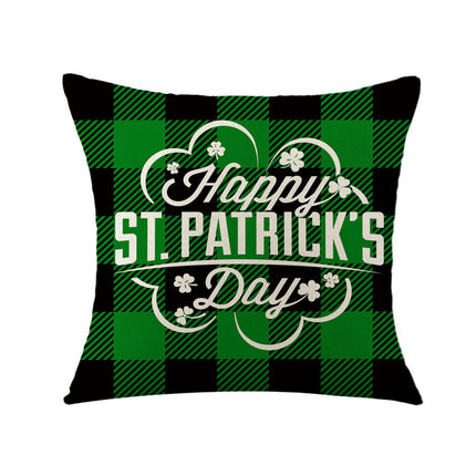 St. Patrick's Day Decorative Throw Pillow Covers Flower Outdoor Cushion Covers for Sofa Home Decor-A