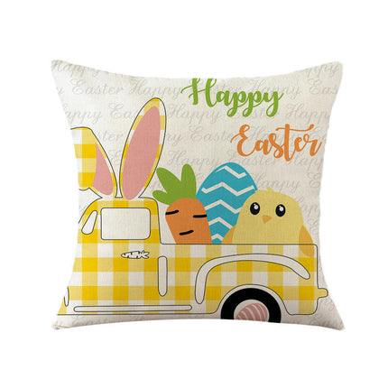 Easter Decorative Throw Pillow Covers Flower Outdoor Cushion Covers for Sofa Home Decor