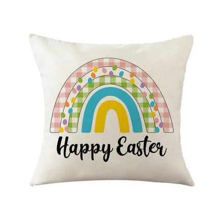 Easter Decorative Throw Pillow Covers Flower Outdoor Cushion Covers for Sofa Home Decor