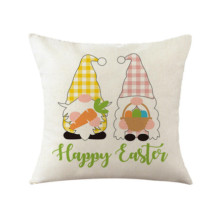 Easter Decorative Throw Pillow Covers Flower Outdoor Cushion Covers for Sofa Home Decor