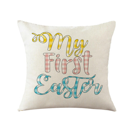 Easter Decorative Throw Pillow Covers Flower Outdoor Cushion Covers for Sofa Home Decor
