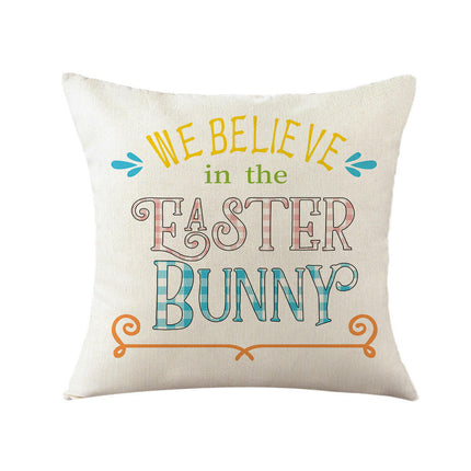 Easter Decorative Throw Pillow Covers Flower Outdoor Cushion Covers for Sofa Home Decor