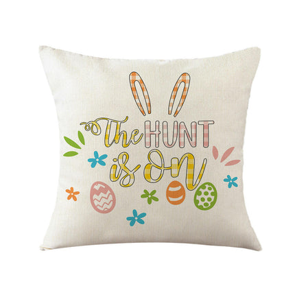 Easter Decorative Throw Pillow Covers Flower Outdoor Cushion Covers for Sofa Home Decor
