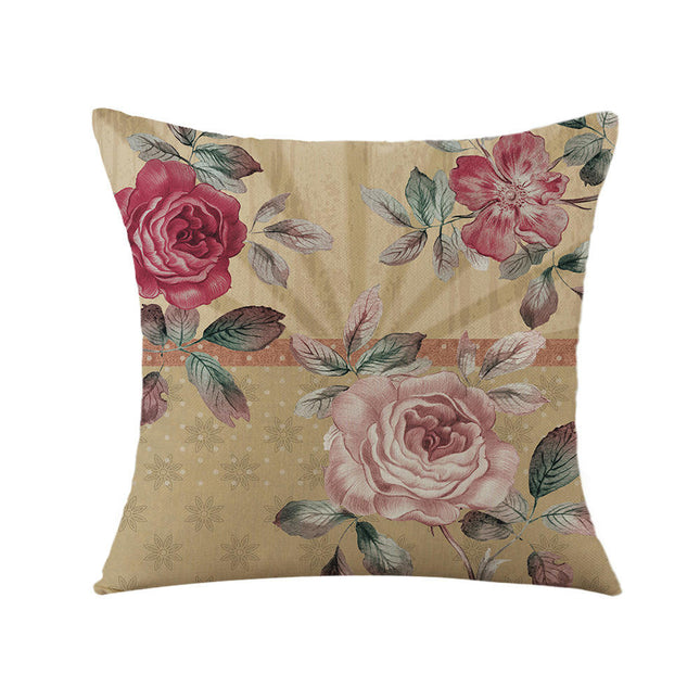 Vintage Flowers Decorative Throw Pillow Covers Flower Outdoor Cushion Covers for Sofa Home Decor