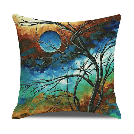 Pillow Cases Abstract Tree Pillow Cases Decorative Throw Pillow Covers Outdoor Cushion Covers for Home