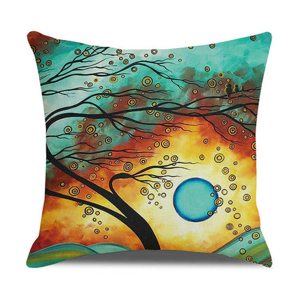 Pillow Cases Abstract Tree Pillow Cases Decorative Throw Pillow Covers Outdoor Cushion Covers for Home