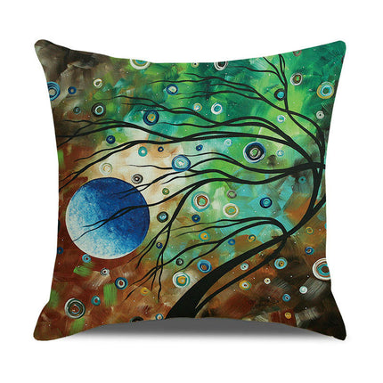 Pillow Cases Abstract Tree Pillow Cases Decorative Throw Pillow Covers Outdoor Cushion Covers for Home