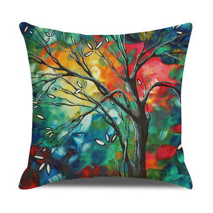 Pillow Cases Abstract Tree Pillow Cases Decorative Throw Pillow Covers Outdoor Cushion Covers for Home
