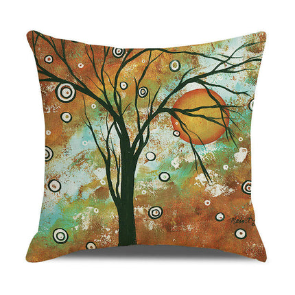 Pillow Cases Abstract Tree Pillow Cases Decorative Throw Pillow Covers Outdoor Cushion Covers for Home