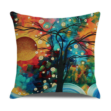 Pillow Cases Abstract Tree Pillow Cases Decorative Throw Pillow Covers Outdoor Cushion Covers for Home