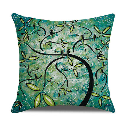 Pillow Cases Abstract Tree Pillow Cases Decorative Throw Pillow Covers Outdoor Cushion Covers for Home