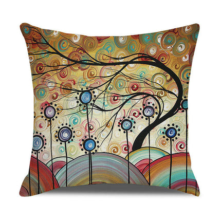 Pillow Cases Abstract Tree Pillow Cases Decorative Throw Pillow Covers Outdoor Cushion Covers for Home