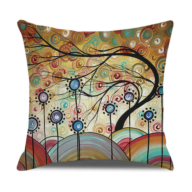 Pillow Cases Abstract Tree Pillow Cases Decorative Throw Pillow Covers Outdoor Cushion Covers for Home