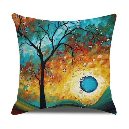 Pillow Cases Abstract Tree Pillow Cases Decorative Throw Pillow Covers Outdoor Cushion Covers for Home