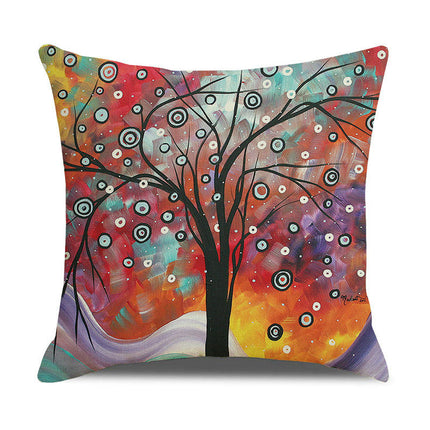 Pillow Cases Abstract Tree Pillow Cases Decorative Throw Pillow Covers Outdoor Cushion Covers for Home