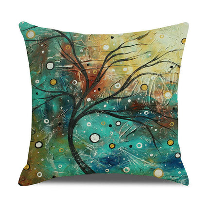 Pillow Cases Abstract Tree Pillow Cases Decorative Throw Pillow Covers Outdoor Cushion Covers for Home