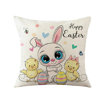 Pillow Cases Cartoon Bunny Decorative Throw Pillow Covers Outdoor Cushion Covers for Home Sofa Decor