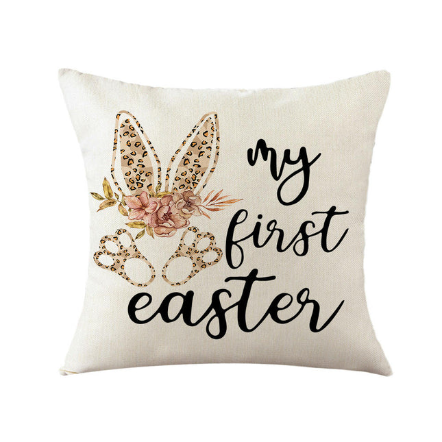 Soft Pillow Cases Easter Decorative Throw Pillow Covers Outdoor Cushion Covers for Home Sofa Decor