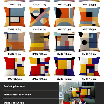 Geometry Pillow Cases Soft Decorative Throw Pillow Covers Outdoor Cushion Covers for Home Sofa Decor