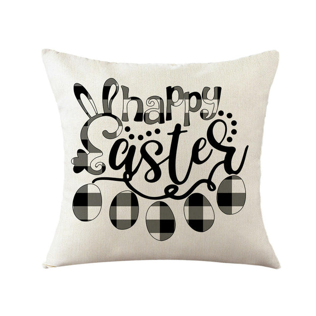 Soft Pillow Cases Easter Decorative Throw Pillow Covers Outdoor Cushion Covers for Home Sofa Decor-A