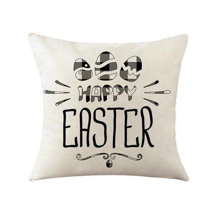 Soft Pillow Cases Easter Decorative Throw Pillow Covers Outdoor Cushion Covers for Home Sofa Decor-A