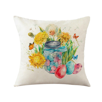 Soft Pillow Cases Easter Decorative Throw Pillow Covers Outdoor Cushion Covers for Home Sofa Decor-B