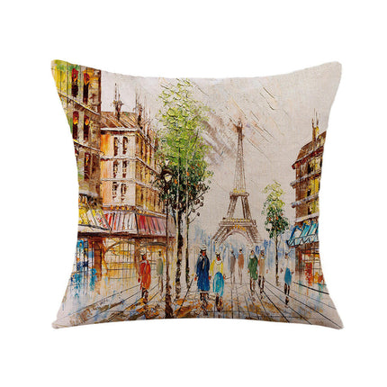 Linen Decorative Throw Pillow Covers Valentine's Day pillowcase Square Cushion Cover Pillowcase for Sofa