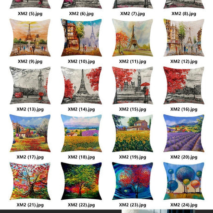 Linen Decorative Throw Pillow Covers Valentine's Day pillowcase Square Cushion Cover Pillowcase for Sofa