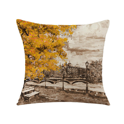 Linen Decorative Throw Pillow Covers Valentine's Day pillowcase Square Cushion Cover Pillowcase for Sofa